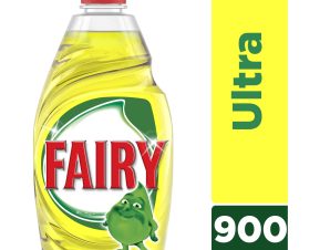 Υγρό πιάτων Ultra Λεμόνι Fairy τα 2 τεμάχια -40% (2x900ml)