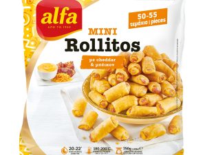 Mini Rollitos με Τσένταρ & Μπέικον Alfa Pastry (750g)