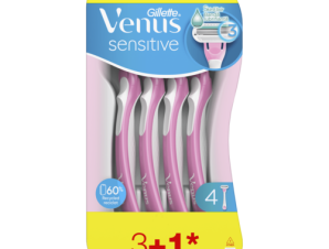 Γυναικεία Ξυραφάκια Μιας Χρήσης Sensitive Gillette Venus (3τεμ) + 1τεμ Δώρο