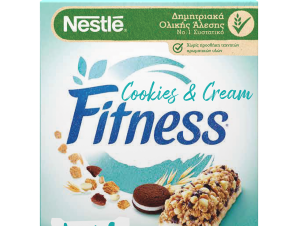 Μπάρες Δημητριακών Fitness Cookies & Cream Nestle (6×23.5 g)