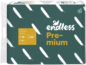 Χαρτί Υγείας 2φυλλο Premium Endless (12 ρολά *190g )