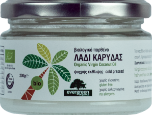 Λάδι Καρύδας Bio Evergreen (200g)