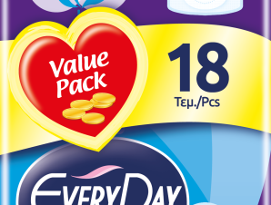 Σερβιέτες Sensitive Cotton Extra Long Ultra Plus Value Pack Everyday (18 τεμ)