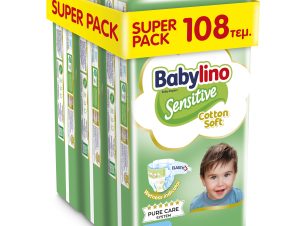 Ανοιχτές Πάνες Sensitive No 7 (15+kg) 3 Pack Babylino (108τεμ)