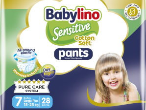 Πάνες Βρακάκι Babylino Pants Economy Unisex Extra Large Plus No.7 (15-25kg) (28 τεμ)