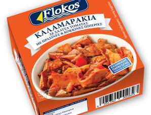 Θράψαλα σε σάλτσα τομάτας με πιπεριές Flokos (160g) 