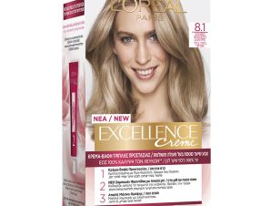 Βαφή Μαλλιών Excellence Creme No 8.1 Ξανθό Ανοιχτό Σαντρέ L’Oreal (48 ml)