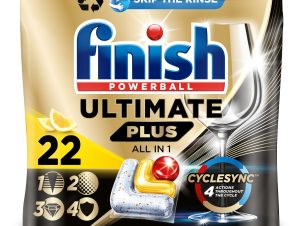 Κάψουλες Πλυντηρίου Πιάτων Ultimate Plus All in 1 Λεμόνι Finish (22 τεμ)