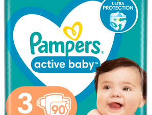 Πάνες Pampers Active Baby Μέγεθος 3 (6-10kg) (90τεμ)