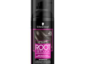 Spray Προσωρινής Κάλυψης Root Retoucher Μαύρο καστανό, Μαύρο Schwarzkopf (120ml)