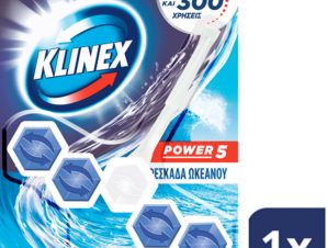 WC Block Power 5 Φρεσκάδα Ωκεανού Klinex (55g)