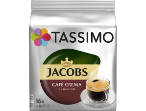 Κάψουλες Crema Classico για μηχανή Tassimo Jacobs (16 τεμ)