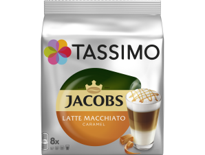 Κάψουλες Latte Machiatto Caramel Για Μηχανή Tassimo Jacobs (8 τεμ)