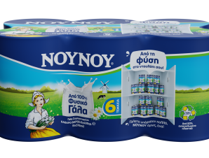 Γάλα Συμπυκνωμένο Πλήρες Multipack ΝΟΥΝΟΥ (6x400g)