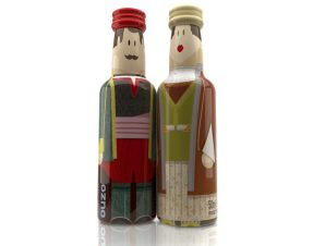 Ούζο GoGreek Cyclades Couple Μινιατούρες 2x50ml