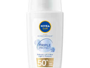 Αντιηλιακή Κρέμα Προσώπου Face Triple Protect SPF50+ Nivea Sun (40ml)