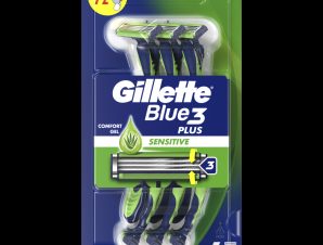 Ξυραφάκια Μίας Χρήσης Blue 3 Sensitive Gillette (6 τεμ) 