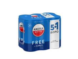 Μπύρα Χωρίς Αλκοόλ Κουτί ΑΜΣΤΕΛ Free (6×330 ml) 5+1 Δώρο