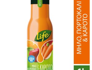 Χυμός Μήλο, Πορτοκάλι, Καρότο Life Fresh (1 L)