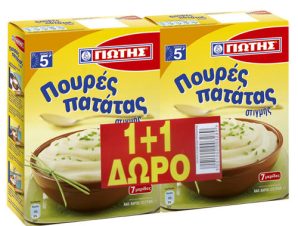 Πουρές Πατάτας Στιγμής Γιώτης (2x125g) 1+1 Δώρο