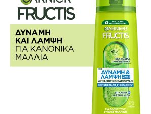 Σαμπουάν για Δύναμη & Λάμψη 2σε1 Fructis Garnier (400ml)