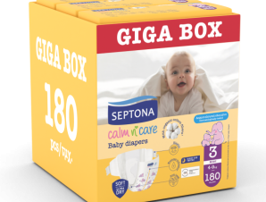 Πάνες Septona Calm N’ Care Giga Box Midi No3 (4-9Kg) 180τεμ (3*60τεμ)