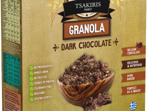 Δημητριακά Granola με Βρώμη και Μαύρη Σοκολάτα Le Petit Dejeuner Tsakiris Family (500g)