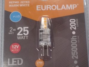 Λάμπα Led G4 2W 2700K Eurolamp (1 τεμ)   