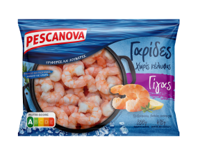 Γαρίδες Χωρίς Κέλυφος Γίγας Pescanova (415gr – κ.β.350g)