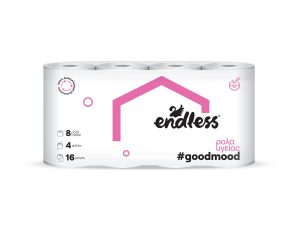 Χαρτί Υγείας 4φυλλο Good Mood Endless (8 ρολά*103g)