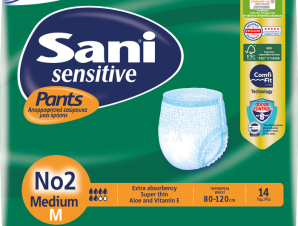 Ελαστικό Εσώρουχο Ακράτειας Νο2 Medium Sani Sensitive Pants (14τεμ)