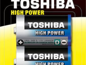 Μπαταρίες Αλκαλικές High Power D Toshiba (2 τεμ)